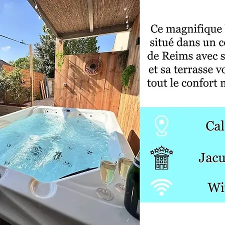 Apartment L Echappee Remoise, Jacuzzi Proche Caves Champagne *