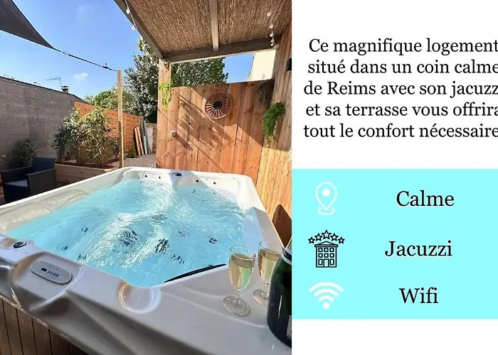 Apartment L Echappee Remoise, Jacuzzi Proche Caves Champagne *